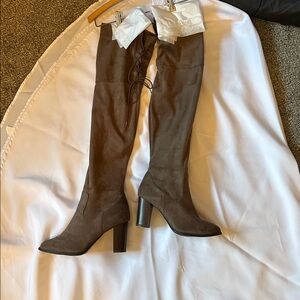 Brown Suede thigh high Boots